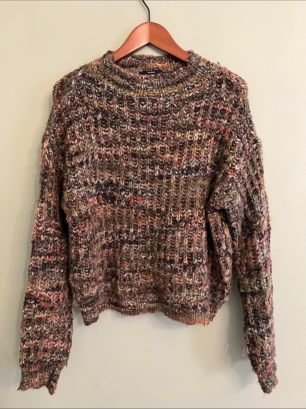 Meltin Pot Multicolor Brown Crewneck Sweater